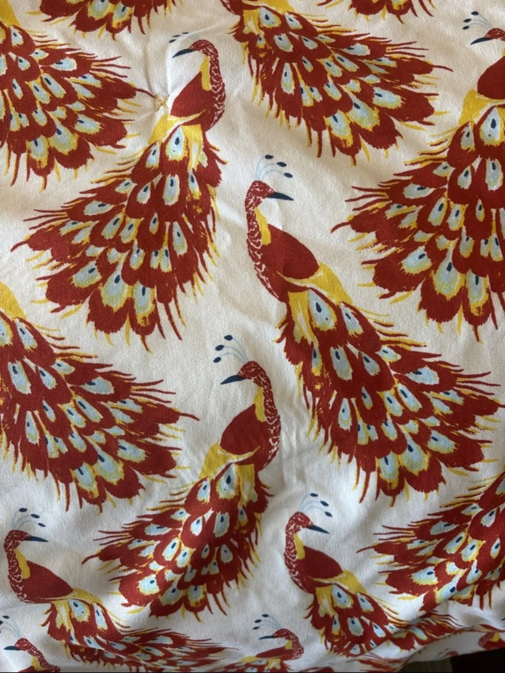 Opalhouse peackcock print comforter twin